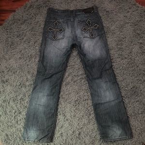 33x34 bootcut affliction jeans